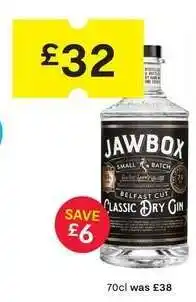 SuperValu Jawbox Classic Dry Gin offer