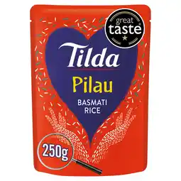 Iceland Tilda Microwave Pilau Basmati Rice 250g offer