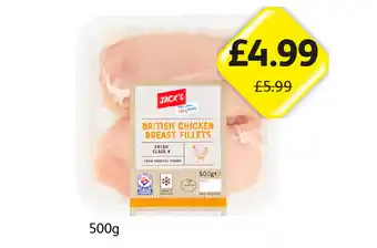 Londis Jack's British Chicken Breast Fillets offer