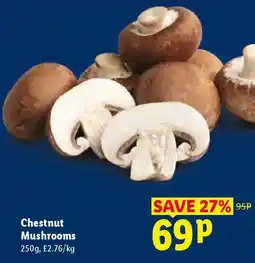 Lidl Chestnut Mushroom offer