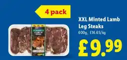 Lidl XXL Minted Lamb Leg Steaks offer