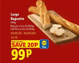 Lidl Large Baguette offer