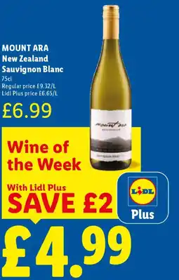 Lidl MOUNT ARA New Zealand Sauvignon Blanc offer