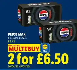 Lidl Pepsi max offer