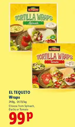Lidl EL TEQUITO Wraps offer