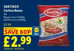 Lidl SANTIAGO Carioca Beans offer