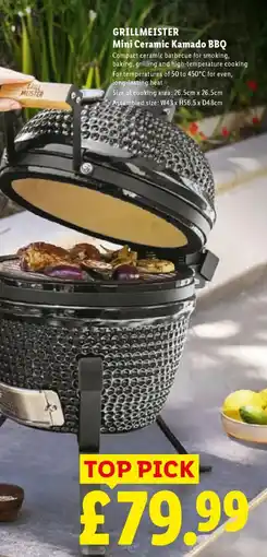 Lidl GRILLMEISTER Mini Ceramic Kamado BBQ offer