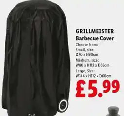 Lidl GRILLMEISTER Barbecue Cover offer