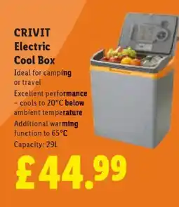 Lidl CRIVIT Electric Cool Box offer