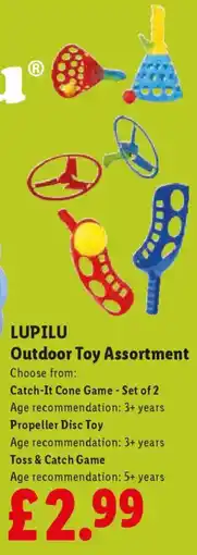 Lidl LUPILU Outdoor Toy Assortment offer