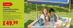Lidl PLAYTIVE Sandpit With Sun Shade & Ice Cream Parlour offer