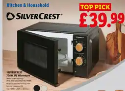 Lidl SILVERCREST 700W 17L Microwave offer