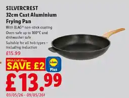 Lidl SILVERCREST 32cm Cast Aluminium Frying Pan offer