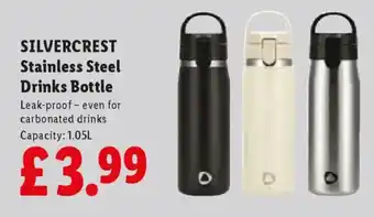 SILVERCREST Stainless Steel Drinks Bottle