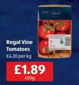 Aldi Regal Vine Tomatoes offer