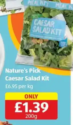 Aldi Nature's Pick Caesar Salad Kit offer