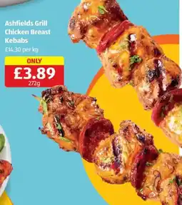 Aldi Ashfields Grill Chicken Breast Kebabs offer