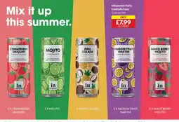 Aldi Infusionist Party Cocktails Cans offer