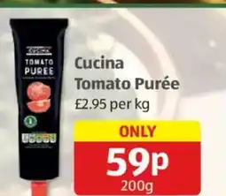 Aldi Cucina Tomato Purée offer
