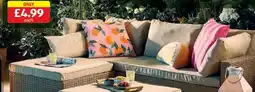 Aldi Outdoor Throw/Cushion offer