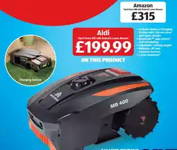 Aldi Yard Force MB 400 Robotic Lawn Mower offer