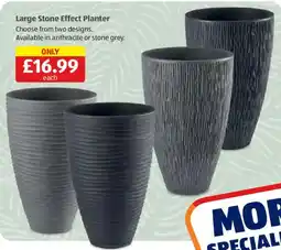 Aldi Large Stone Effect Planter offer