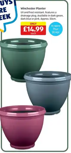 Aldi Winchester Planter offer
