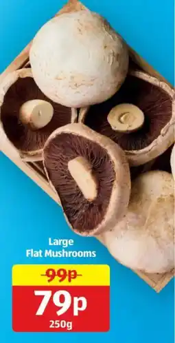 Aldi Large Flat Mushrooms offer