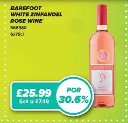 Bestway Barefoot white zinfandel rose wine offer