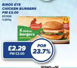 Bestway Birds Eye chicken burgers offer
