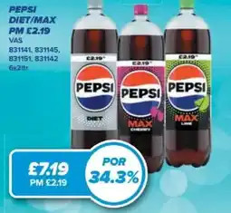 Bestway Pepsi Diet/max offer