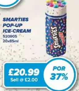 Bestway Smarties pop-up ice-cream offer