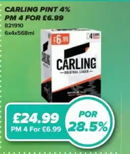 Bestway Carling pint 4% offer