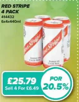 Bestway Red Stripe 4 pack offer