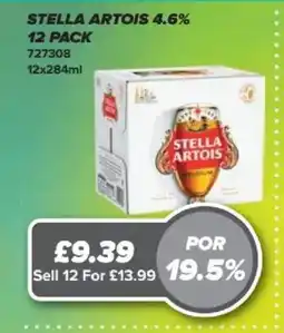 Bestway Stella Artois 4.6% 12 pack offer