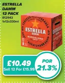 Bestway Estrella Damm 12 pack offer