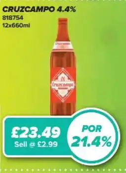 Bestway Cruzcampo 4.4% offer
