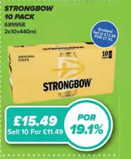 Bestway Strongbow 10 pack offer