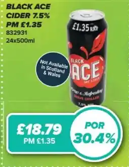 Bestway Black Ace cider 7.5% offer