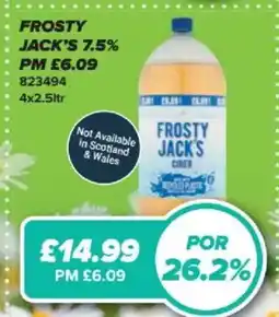 Bestway Frosty Jack's 7.5% offer