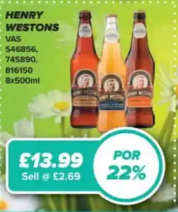 Bestway Henry Westons offer