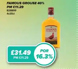 Bestway Famous Grouse 40% offer