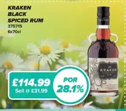 Bestway Kraken black spiced rum offer