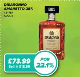 Bestway Disaronno Amaretto 28% offer