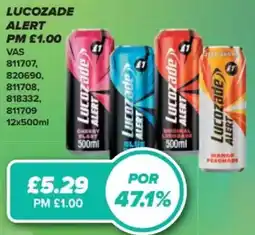 Bestway Lucozade Alert offer