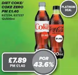 Bestway DIET COKE/ COKE ZERO offer