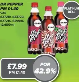 Bestway DR PEPPER offer