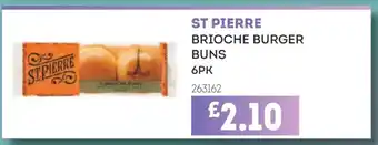 St Pierre Brioche Burger Buns