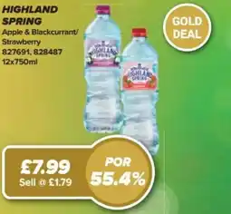 Bestway HIGHLAND Spring Apple & Blackcurrant/ Strawberry offer