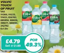 Bestway Volvic touch of fruit offer